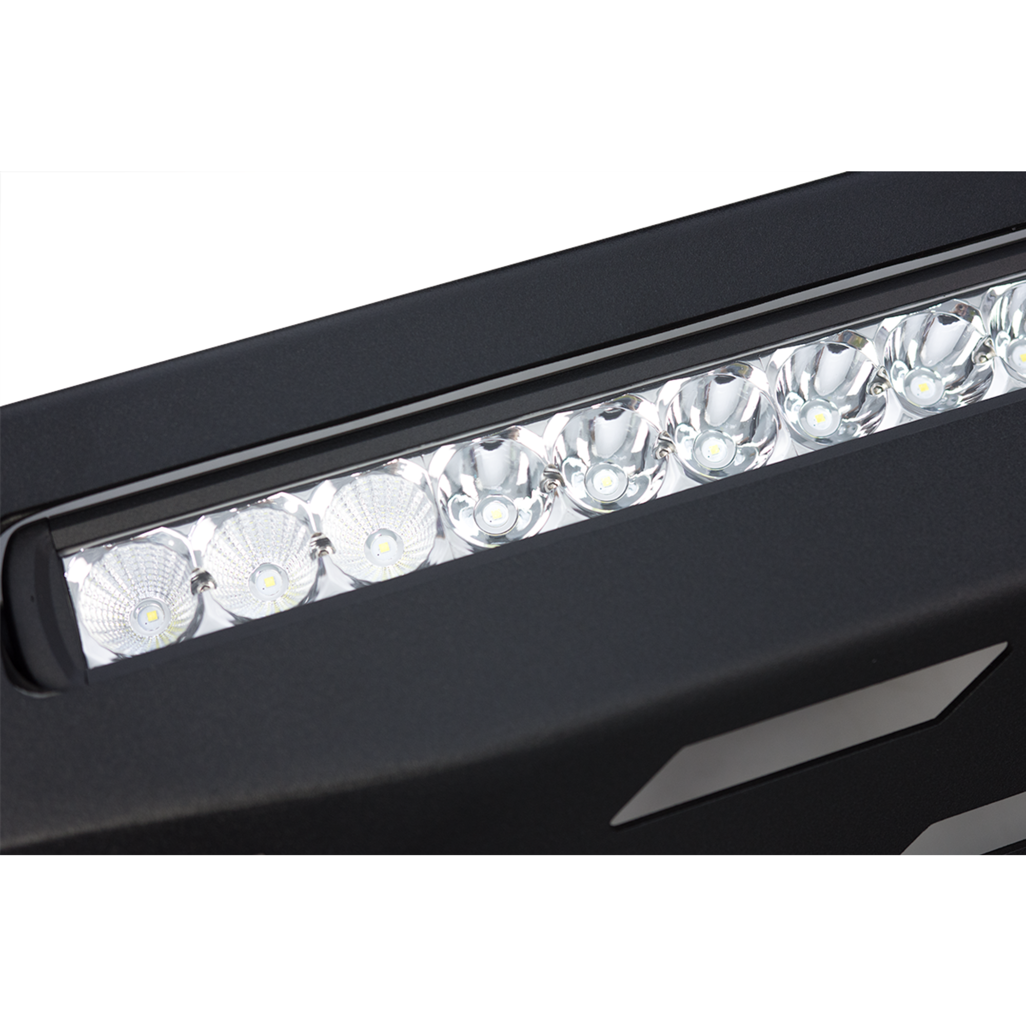 Triple Black Nudge Bar with Integrated Light Bar and Skid Plate suitable for Mitsubishi Triton MR 2019-2023