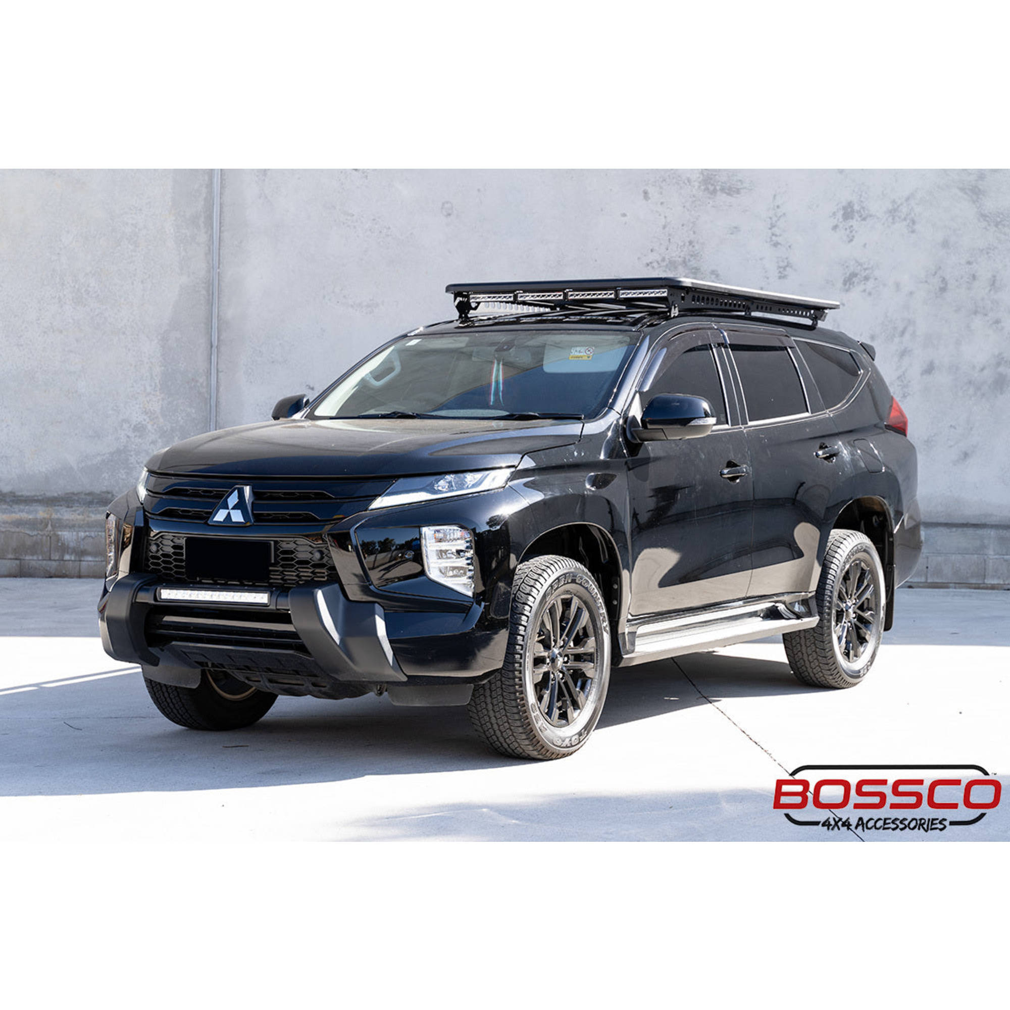 1.8m Aluminium Flat Roof Platform With Backbone Brackets Suitable For Mitsubishi Pajero Sport 2015-2025