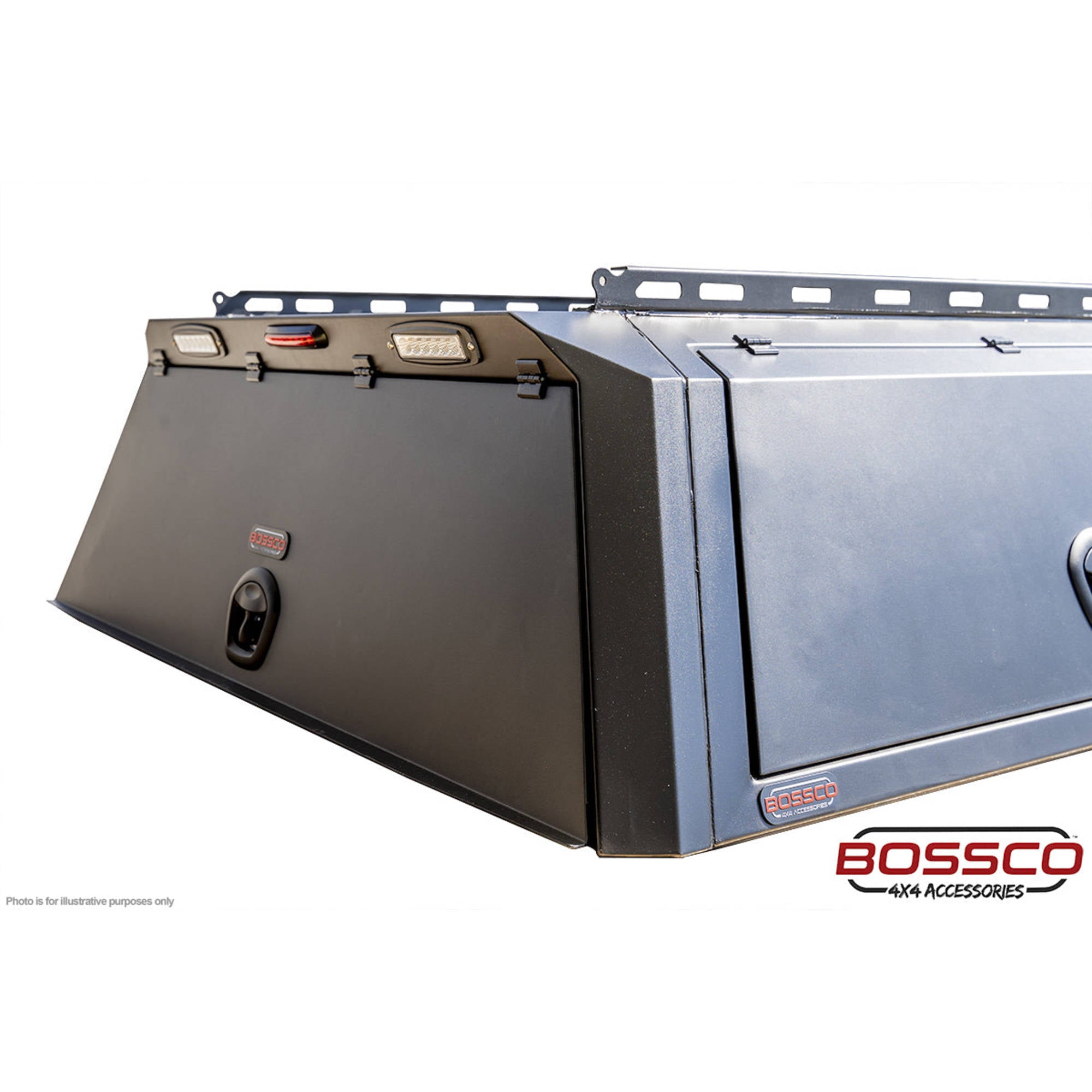 Premium BCX-R Black Aluminium Tub Canopy for NEXT GEN Ford Ranger 2022+ w/ Central Locking Doors
