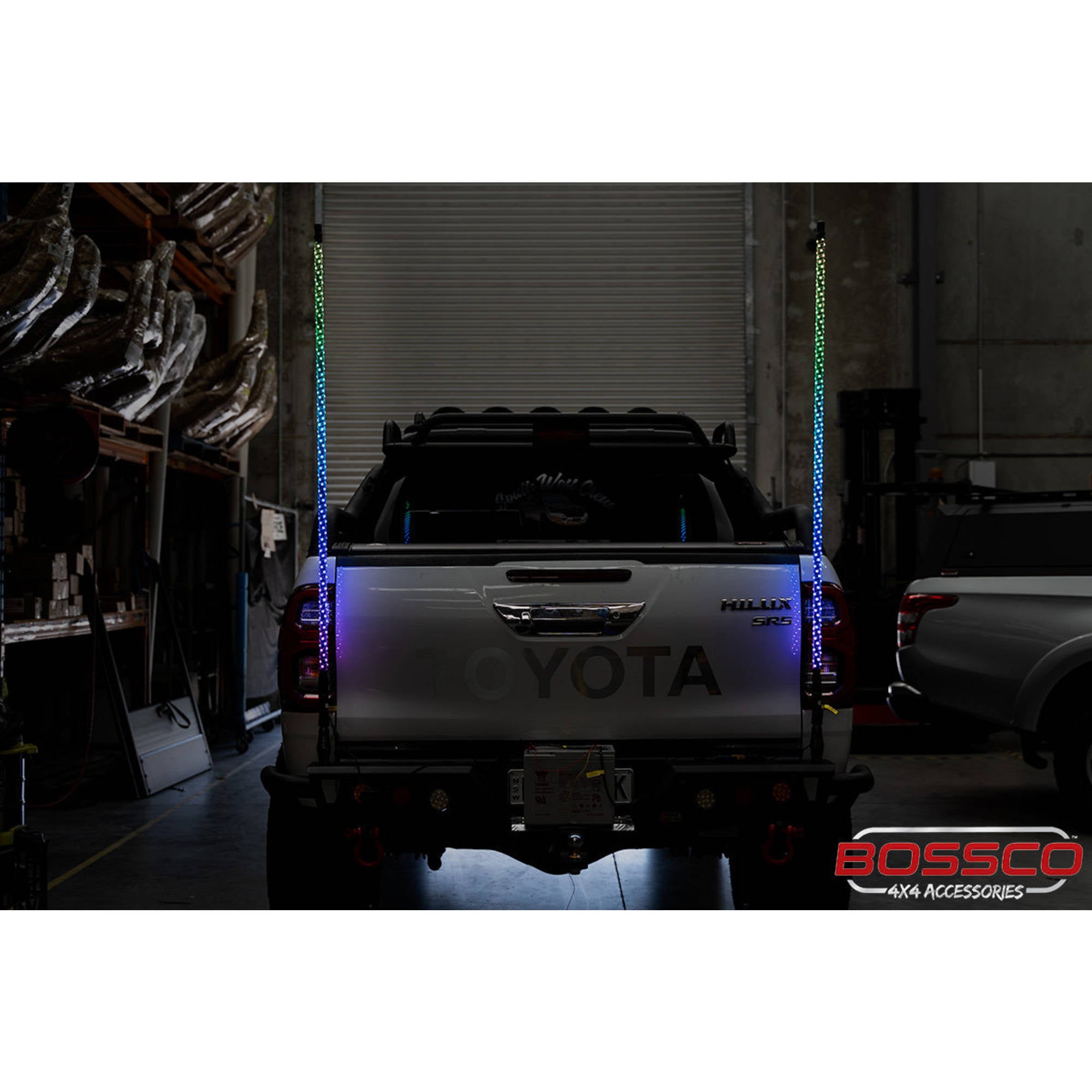 BOSSCO 120cm RGB LED UHF Whip