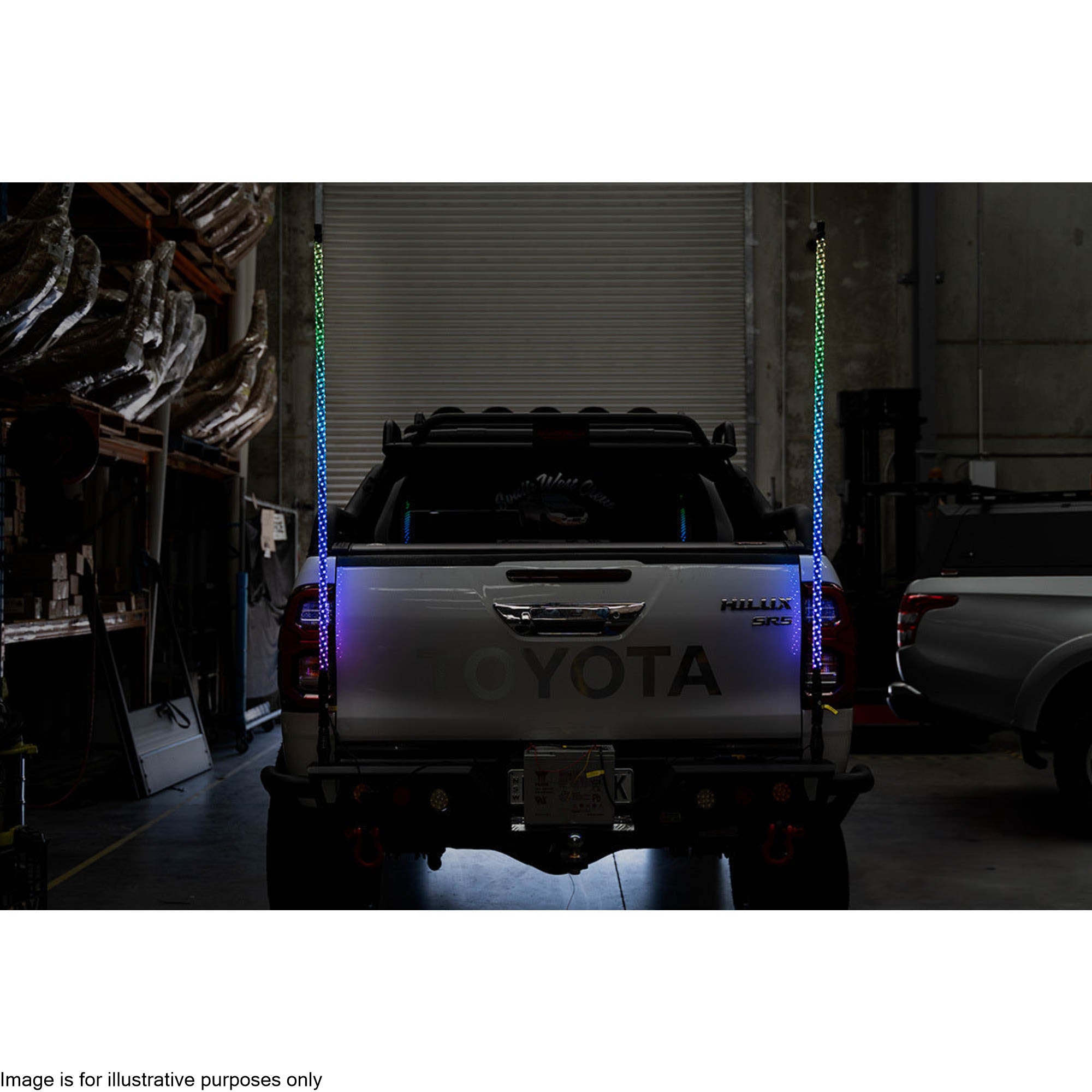 BOSSCO 120cm RGB LED UHF Whip