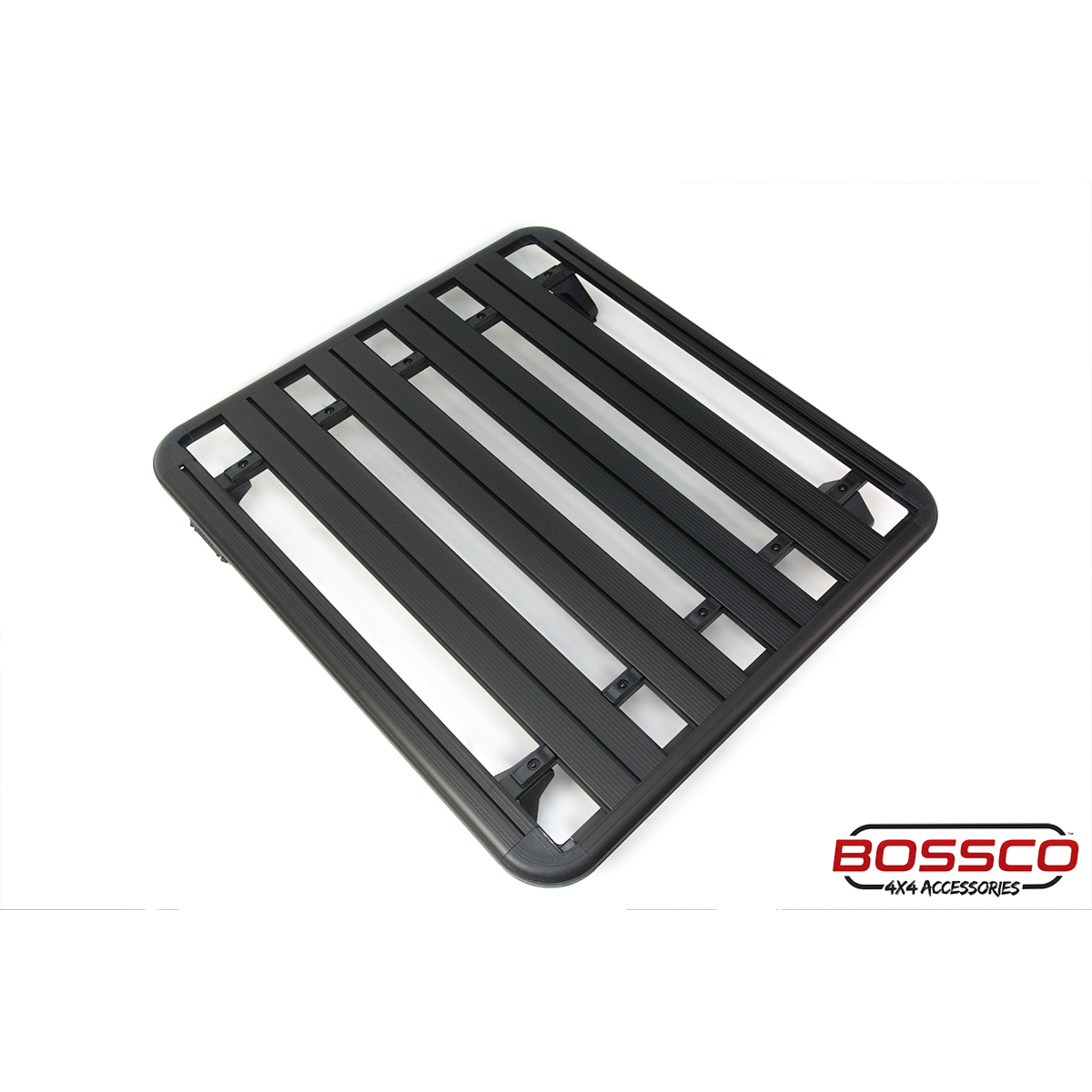 79 Series Landcruiser Dual Cab Aluminium Flat Roof Platform Basket (Flat) 1425x1350mm with 6" Gutter Mount Bracket
