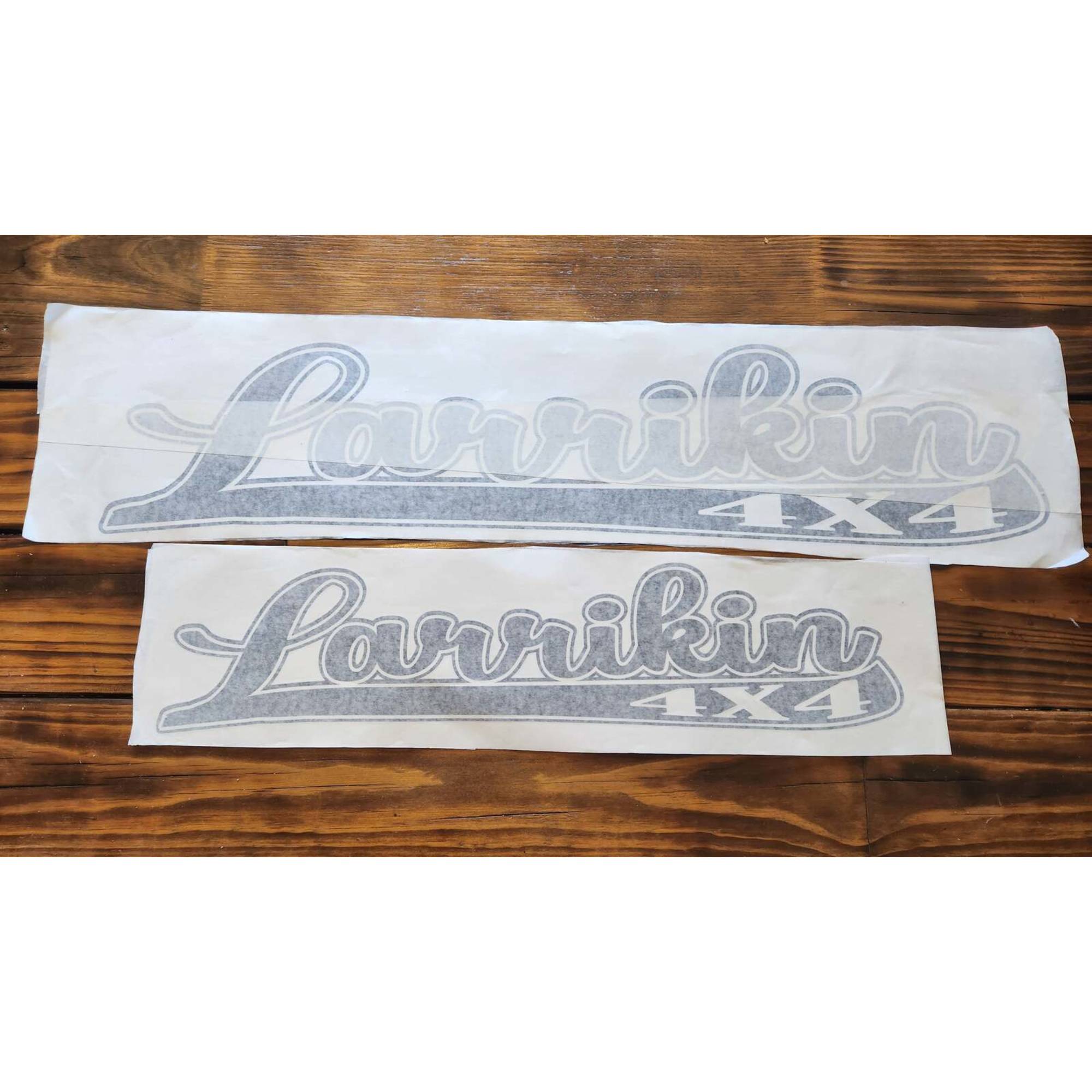 Window/Snorkel Banner Stickers 85cm x 18cm Black