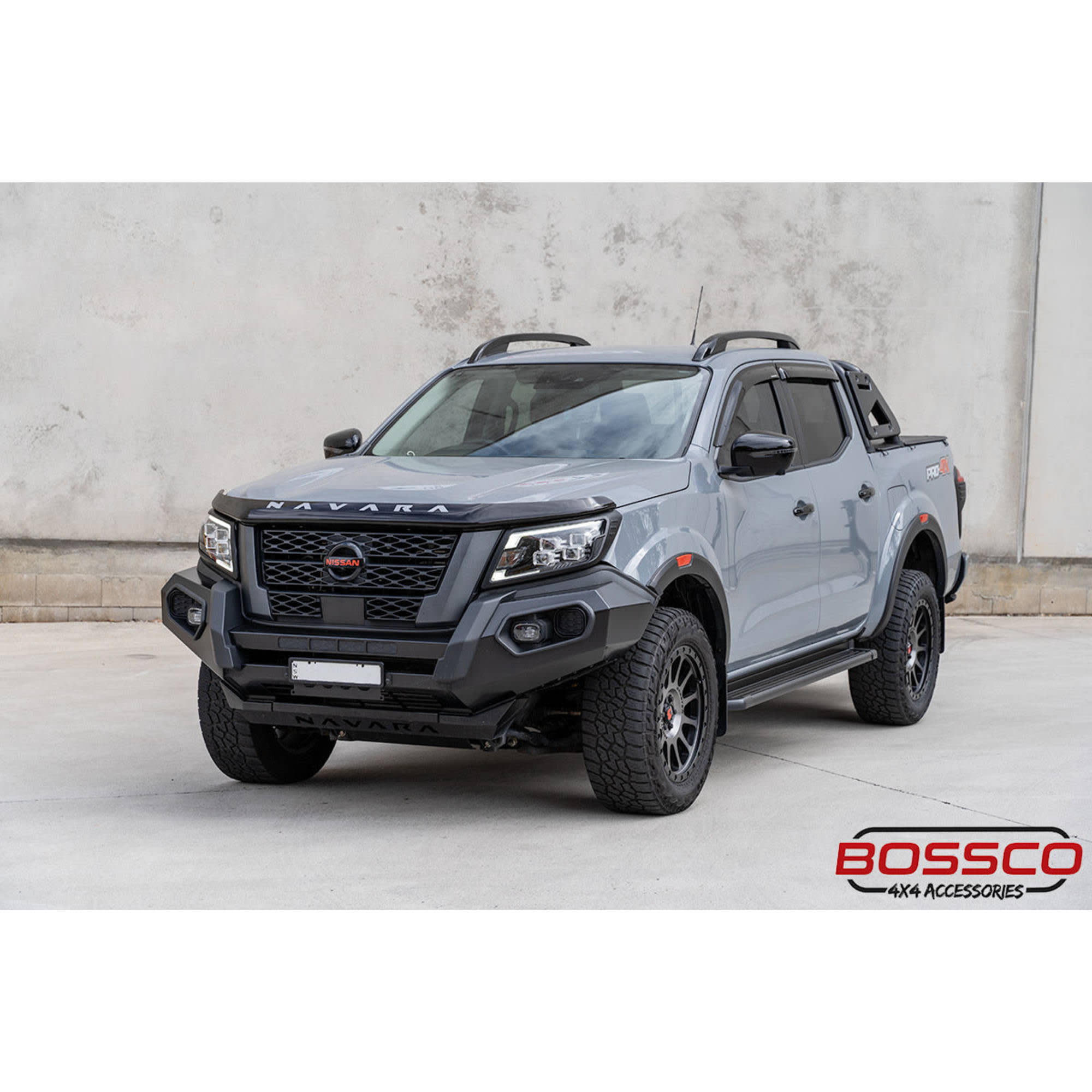 Black Front Headlight & Rear Tail Light Trim Covers Package Suitable For Nissan Navara NP300 Facelift 2021-2025