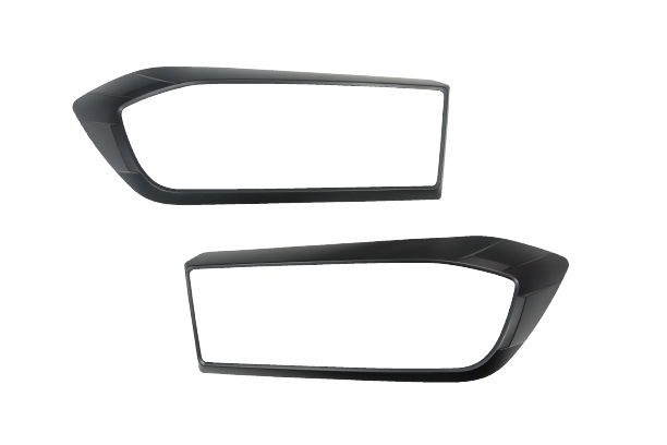 Front Black Headlight Head Light Trim Covers Suitable For LDV T60 2019-2021