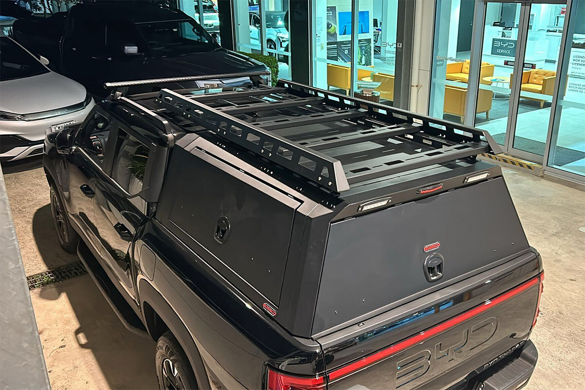 Yakima Heavy Duty Roof Rack Kit for BYD Shark 6 4 Door Ute Nov 2024 - 2025 (Raised Rails)