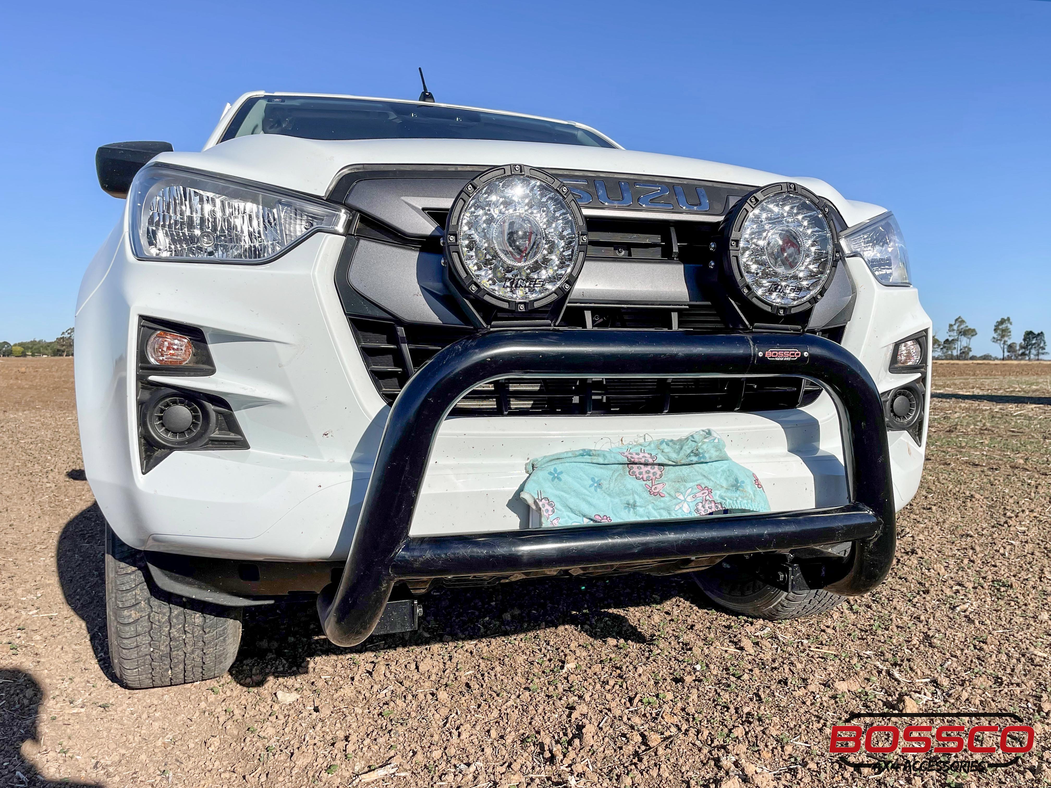 Black Low Nudge bar suitable for Isuzu D-MAX 2020 - 2024