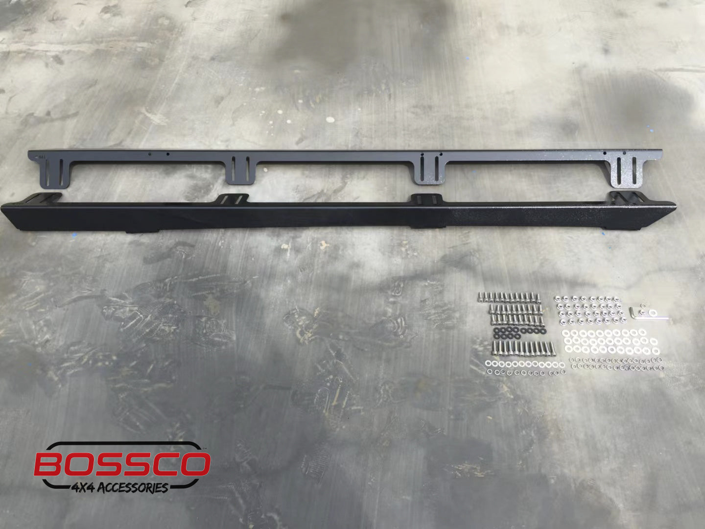Black Aluminum Flat Roof Tray Rack