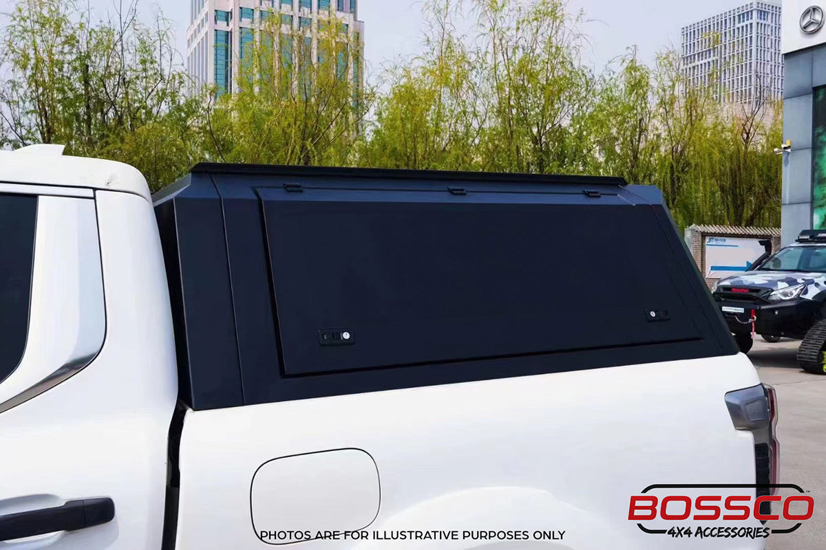 BCX-R Black Aluminium Tub Canopy for GWM Cannon Alpha LUX ULTRA HYBRID 2024 - ON