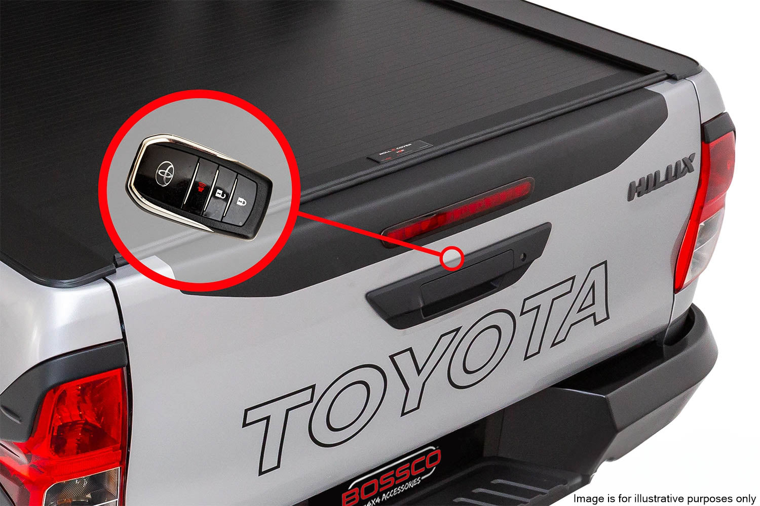 Tailgate Central Locking Kit For Toyota Hilux Revo 2016-2024 (With Tail gate Key Hole)