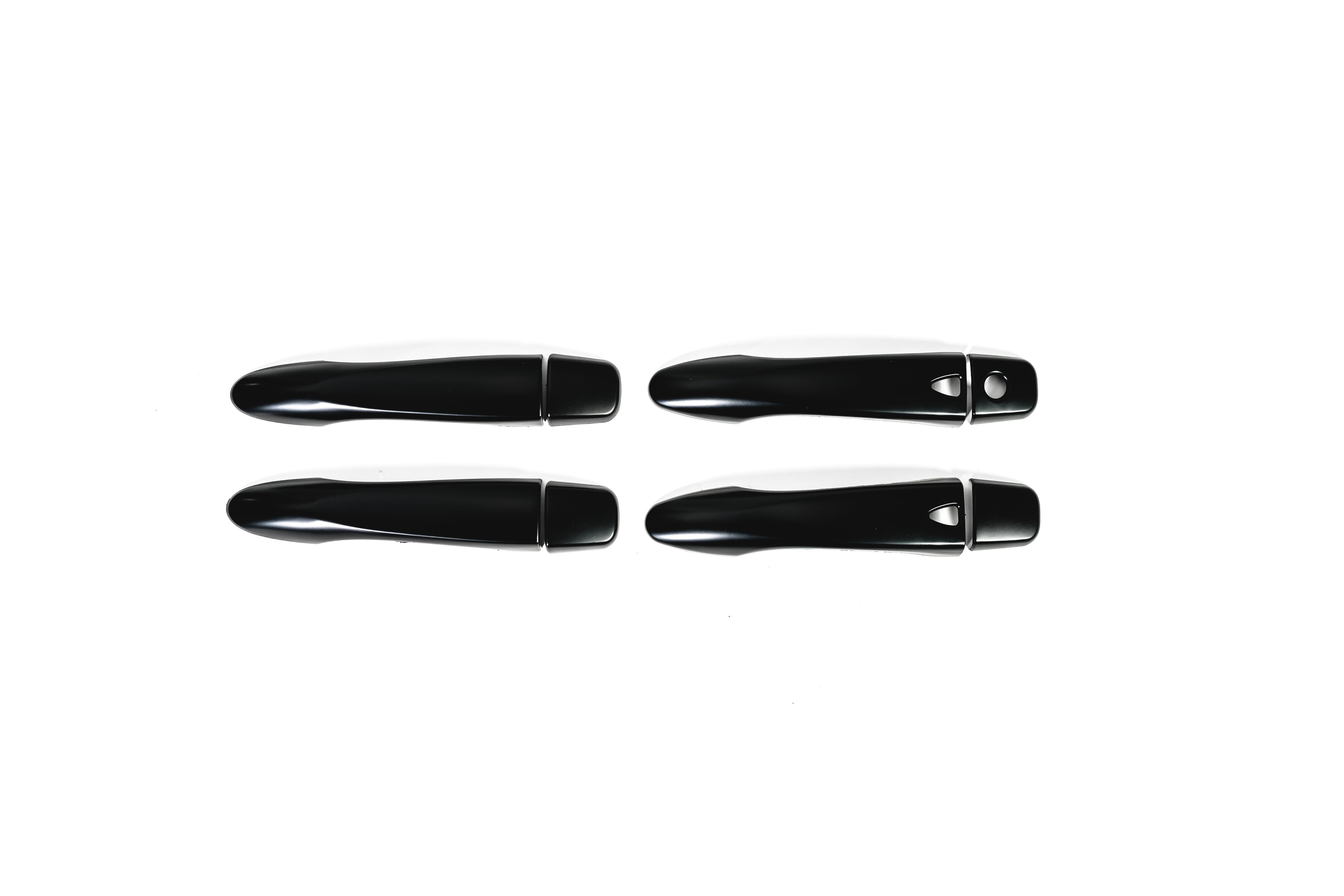 Black Door Handle Covers Suitable For Nissan Navara NP300 2015-2022 - Keyless Entry