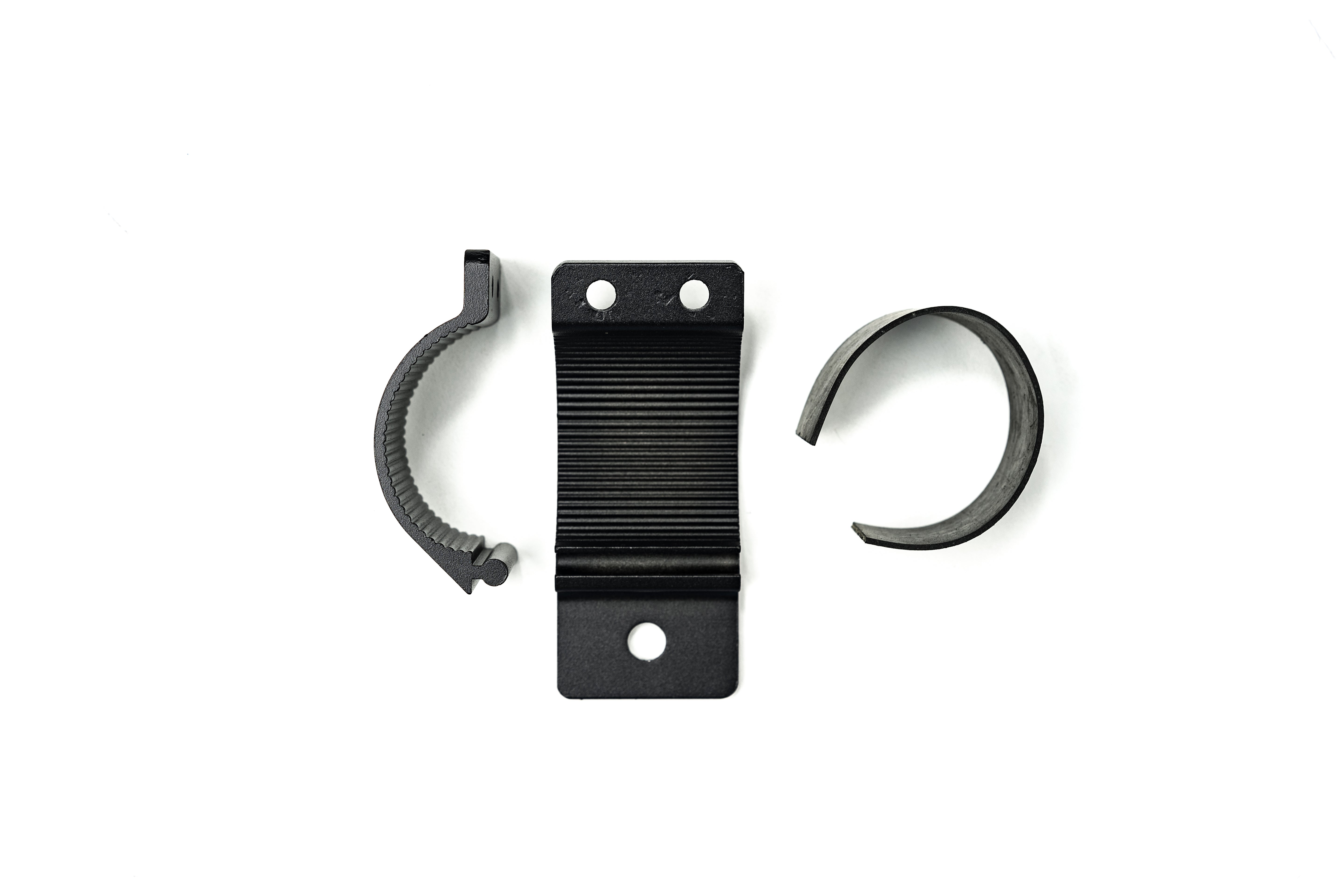 2" (48-53mm) LED Light | Aerial | UHF Antenna Clamp Bracket - BLACK