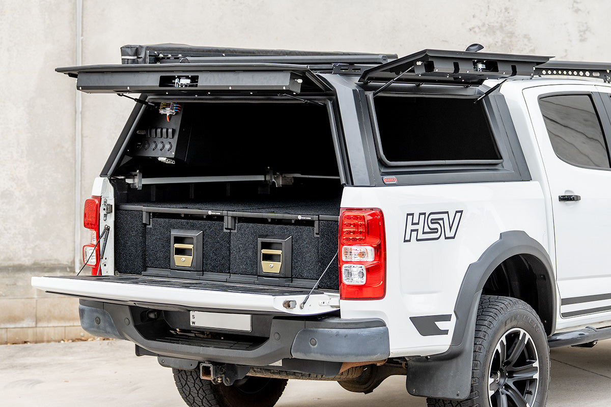 BCX-R Black Aluminium Tub Canopy for Holden Colorado RG Series 2012-2020