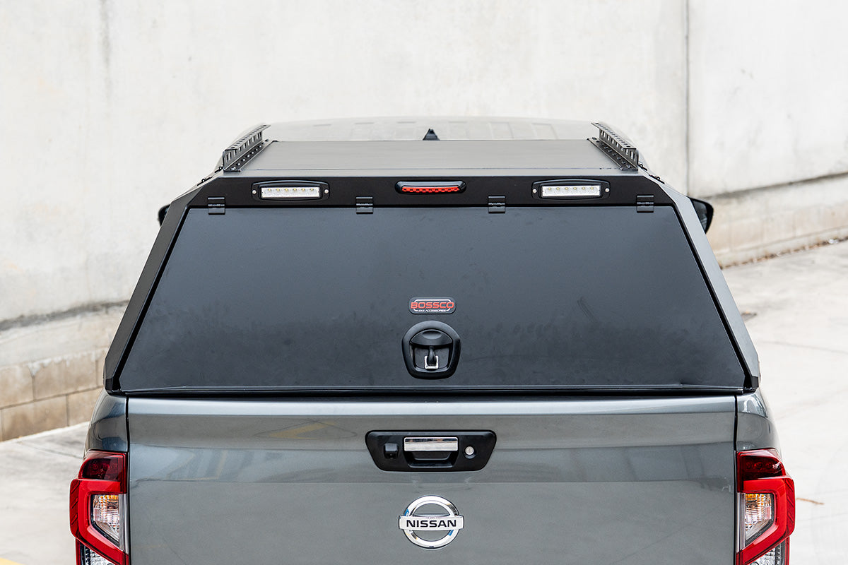 BCX-R Black Aluminium Tub Canopy for Nissan Navara NP300 Facelift Models 2021-2025