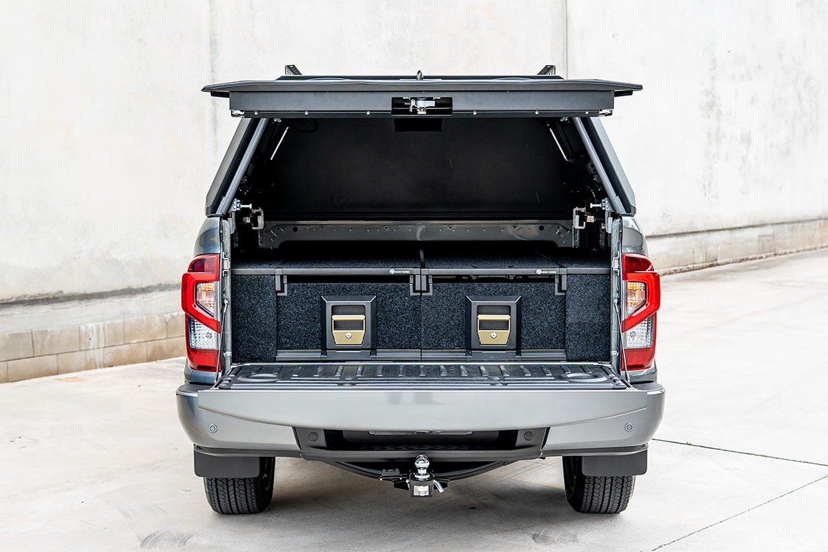BCX-R Black Aluminium Tub Canopy for Nissan Navara NP300 Facelift Models 2021-2025