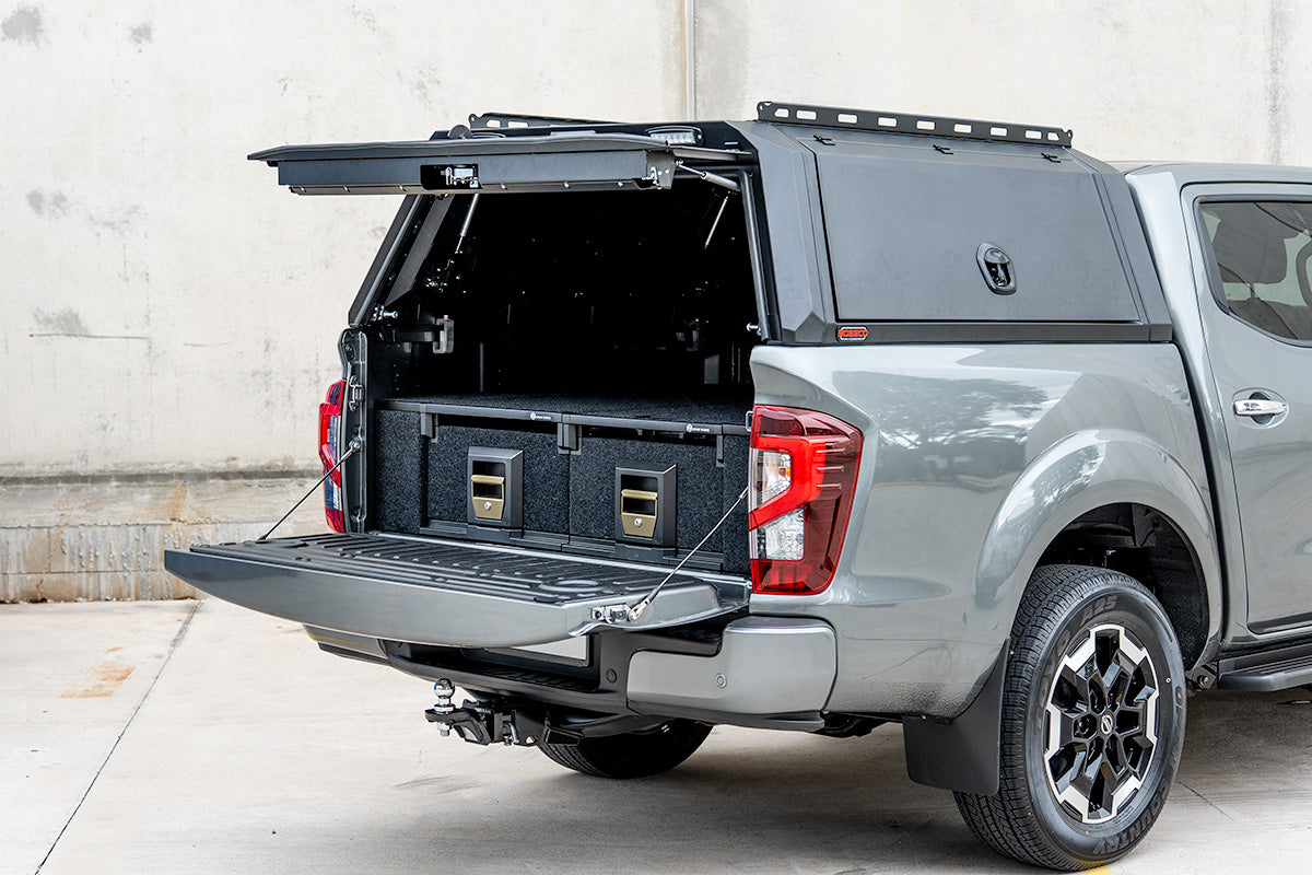 BCX-R Black Aluminium Tub Canopy for Nissan Navara NP300 Facelift Models 2021-2025