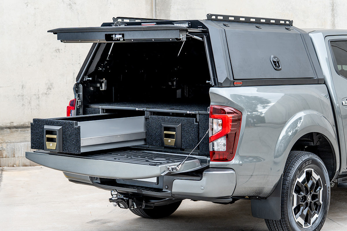 Dual Drawer Ute Tub Drawer System for Nissan Navara NP300 2015-2025