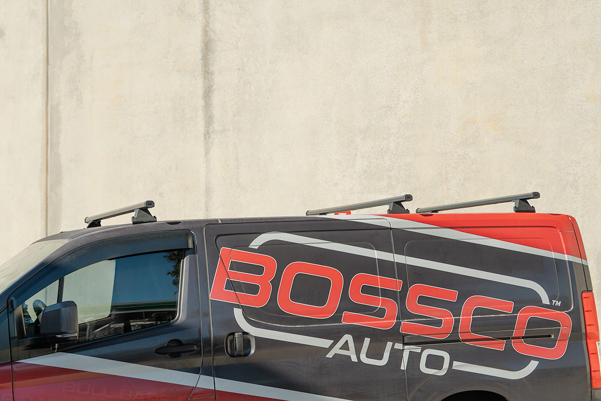 Set of 3 Black Heavy Duty Roof Racks Suitable for Toyota Hiace 2019-2025