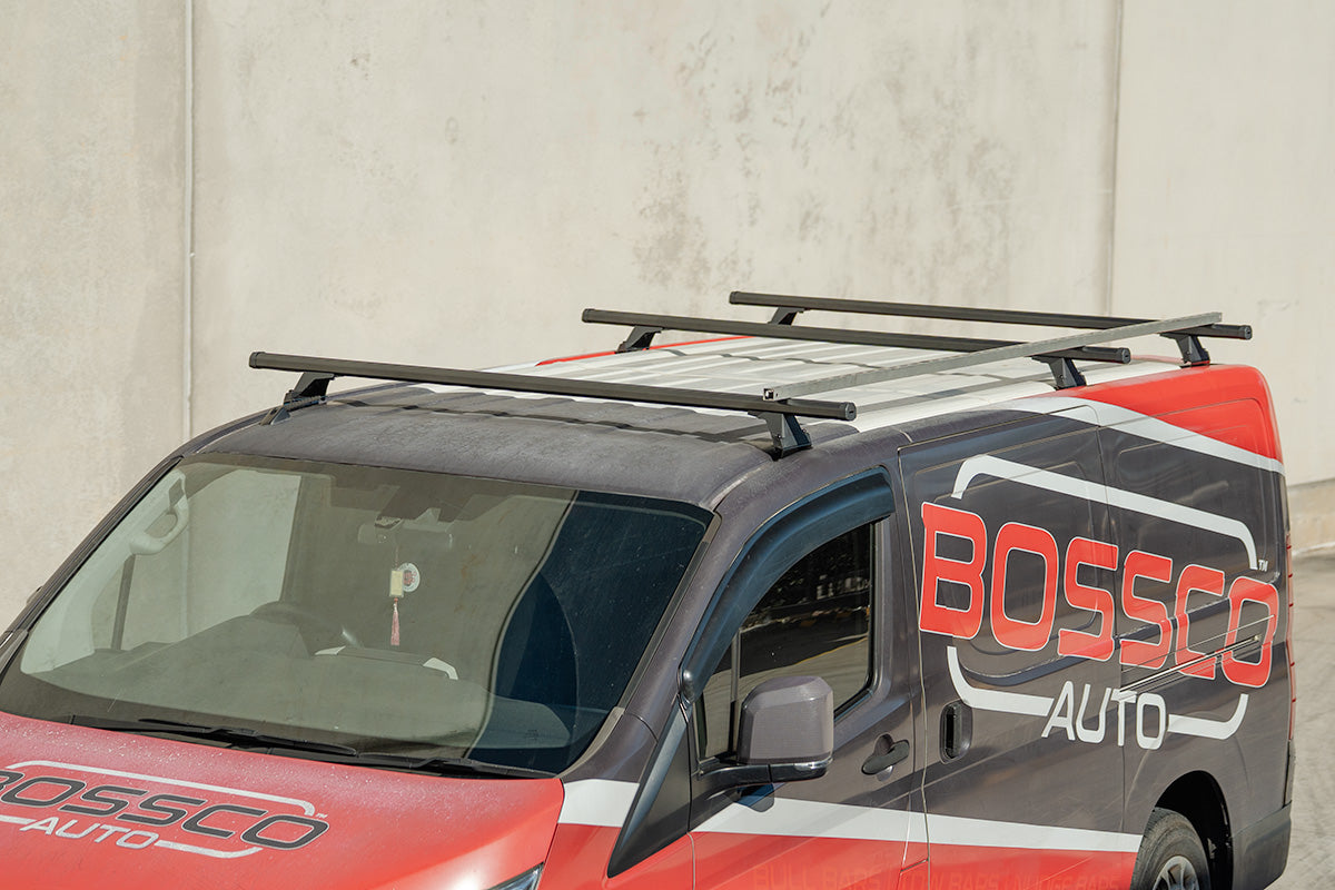 Set of 3 Black Heavy Duty Roof Racks Suitable for Toyota Hiace 2019-2025