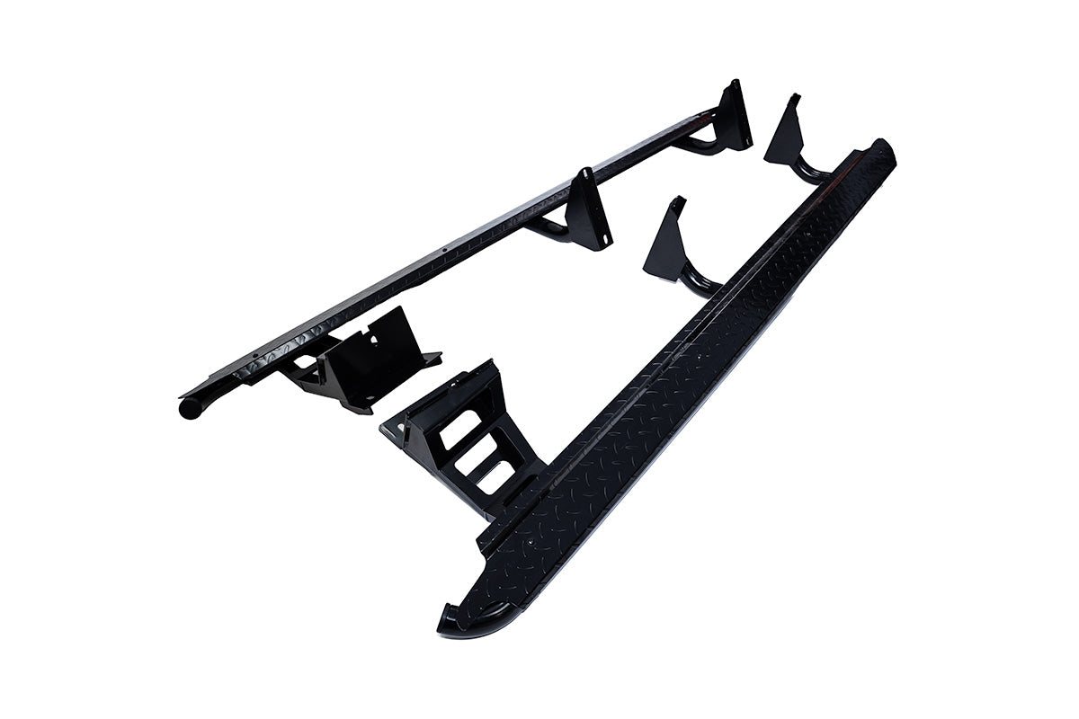 Heavy Duty Black Side Steps With Brush Bars Suitable For Ford Ranger PX 2012-2022