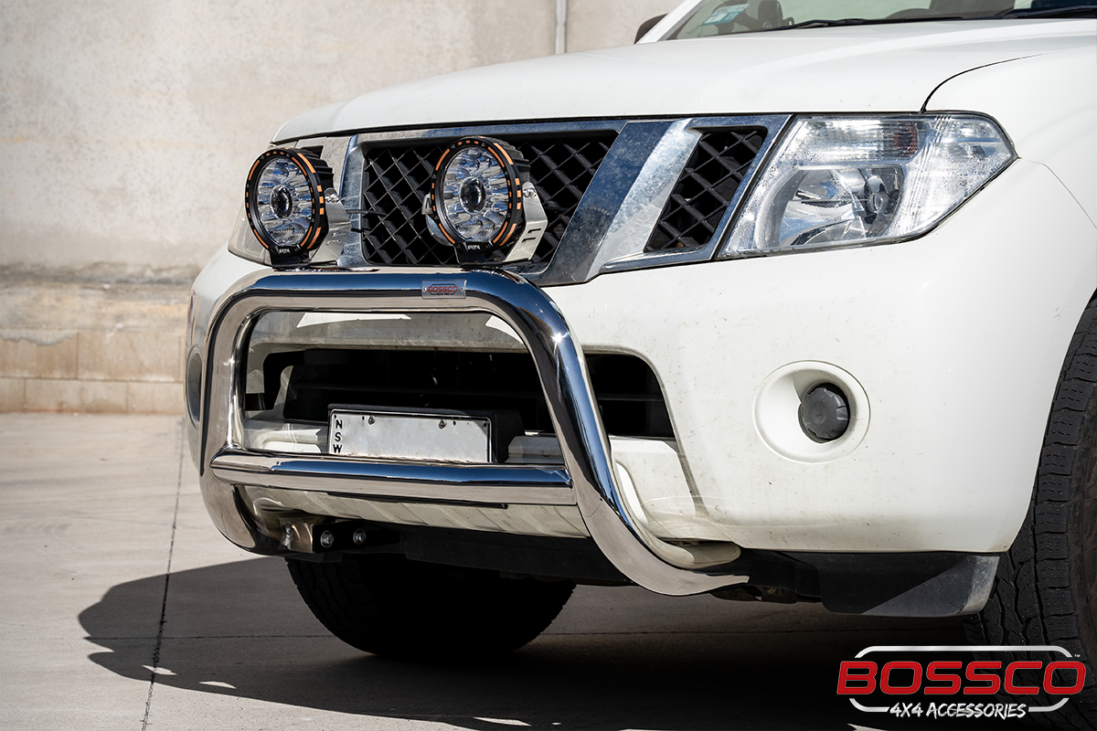 Stainless Steel Nudge Bar suitable for Nissan Navara D40 2005-2014 - Spain Built