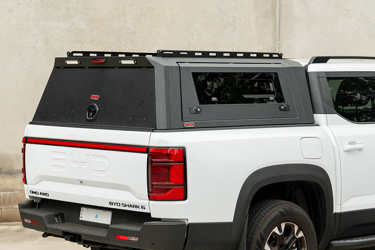 Side Doggy Door Replacements for BCX-R Canopies with Sliding Windows Driver Side - Internal Hinge