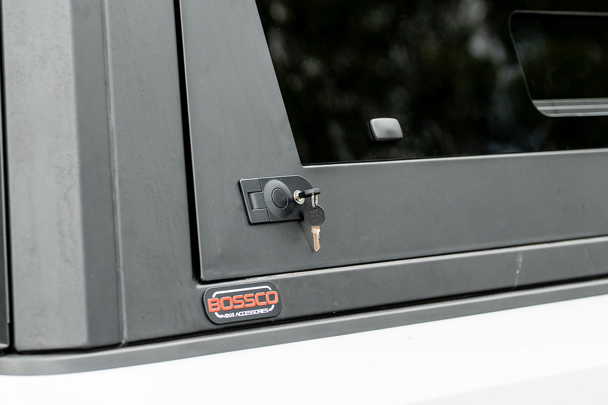Side Doggy Door Replacements for BCX-R Canopies with Sliding Windows Driver Side - Internal Hinge