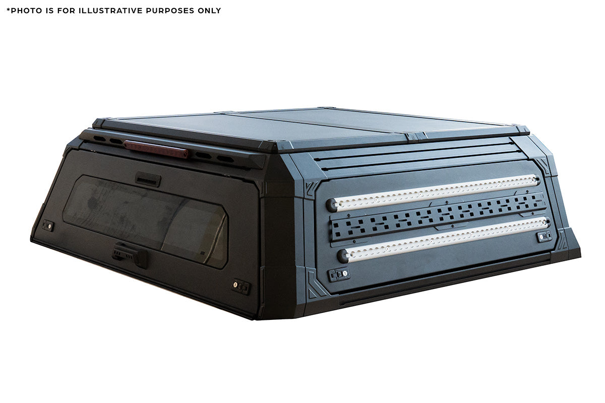 BCX-RX Sealed Black Aluminium Tub Canopy for Nissan Navara NP300 2015-2020