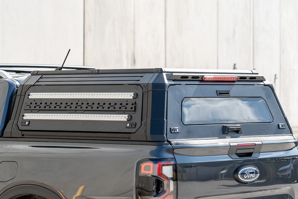 BCX-RX Sealed Black Aluminium Tub Canopy for NEXT GEN Ford Ranger 2022-2025