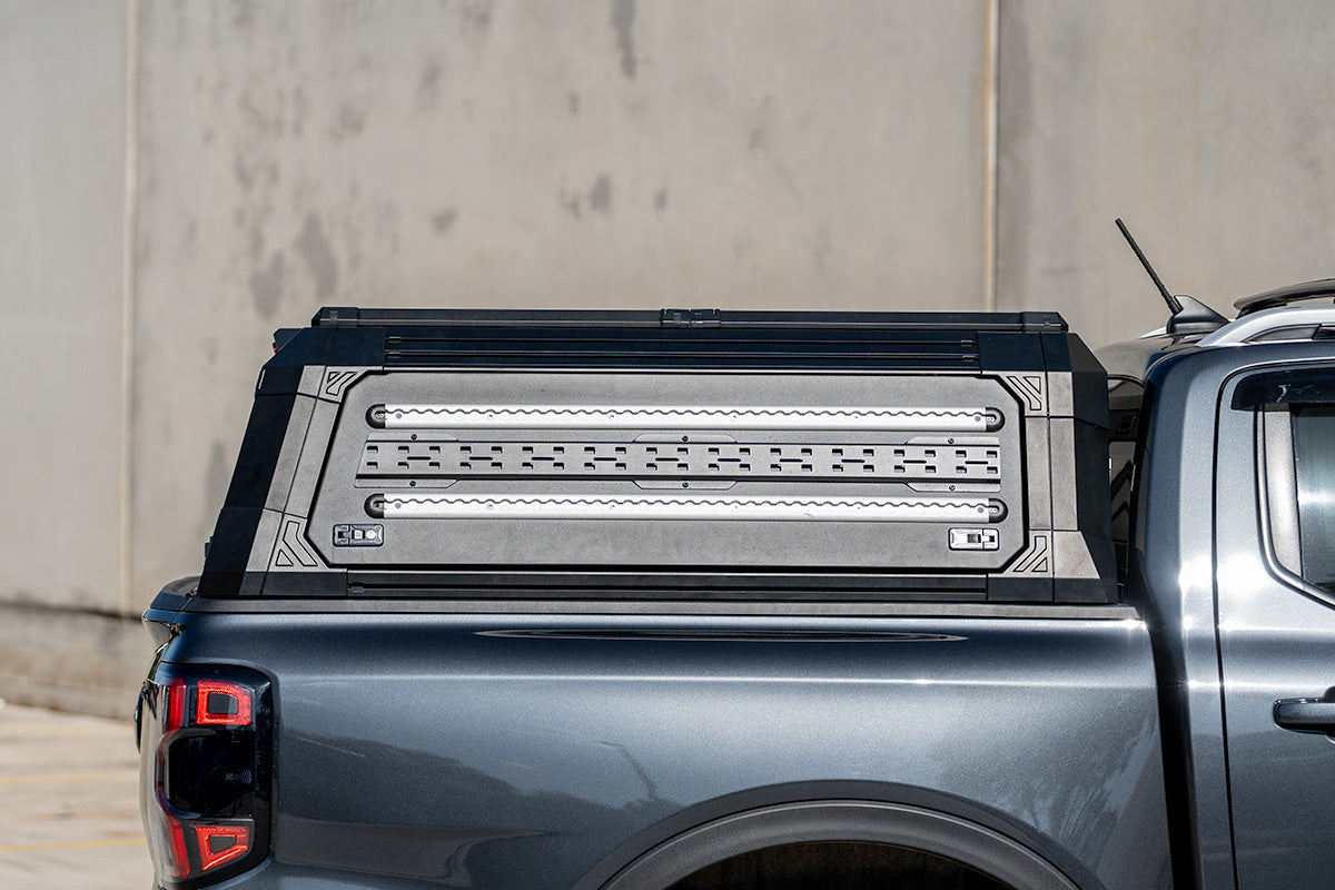 BCX-RX Sealed Black Aluminium Tub Canopy for NEXT GEN Ford Ranger 2022-2025