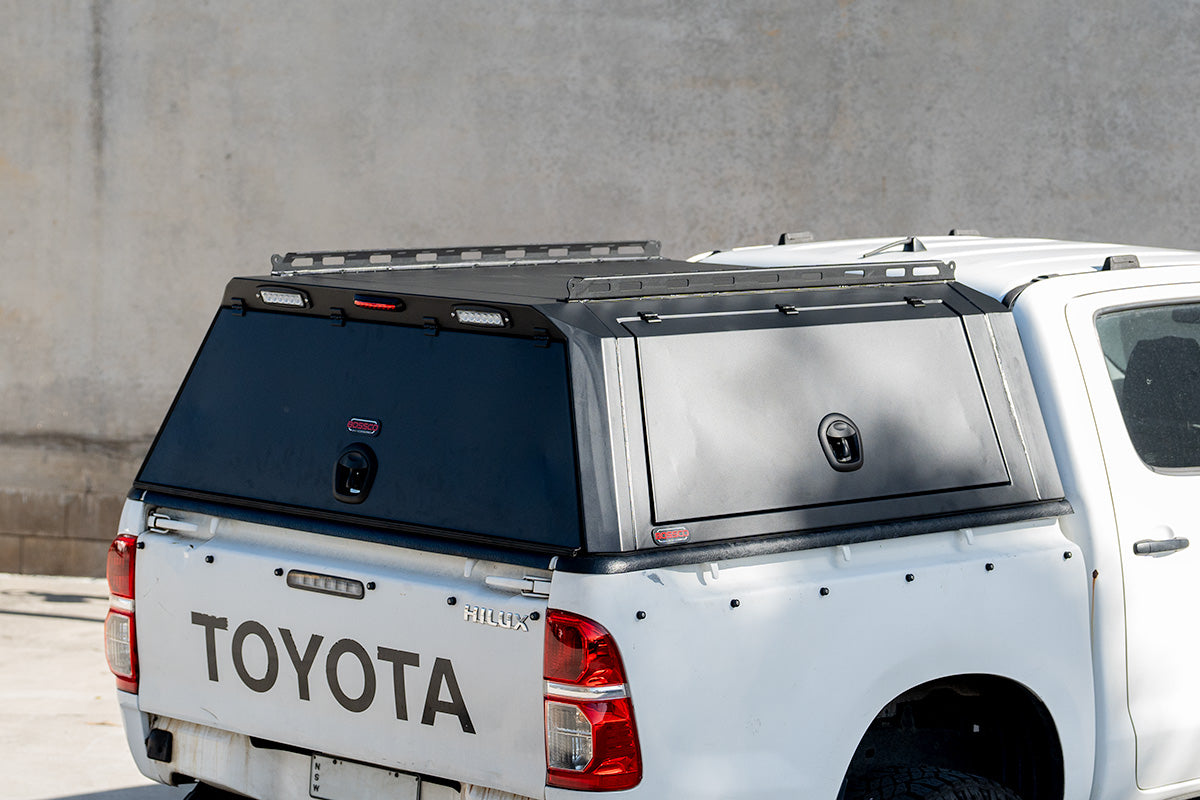 BCX-R Black Aluminium Tub Canopy for Toyota Hilux N70 2005-2015 J-Deck Models