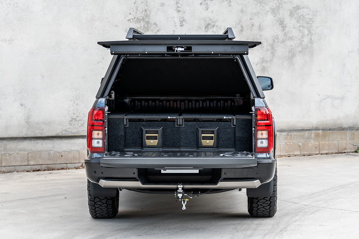 BCX-R Black Aluminium Tub Canopy for Mitsubishi Triton MV 2023-2025