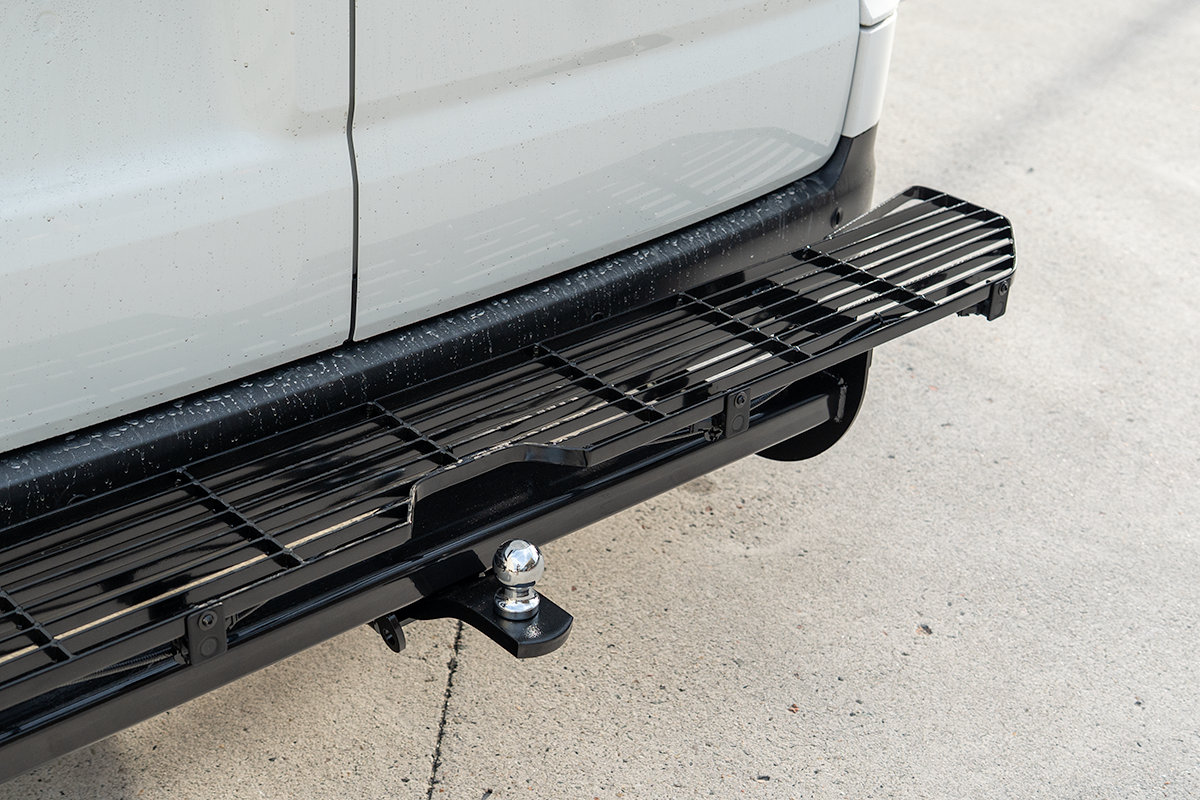Black Tow Bar Rear Technician Step Towbar Suitable For Toyota Hiace 300S LWB 2019-2025