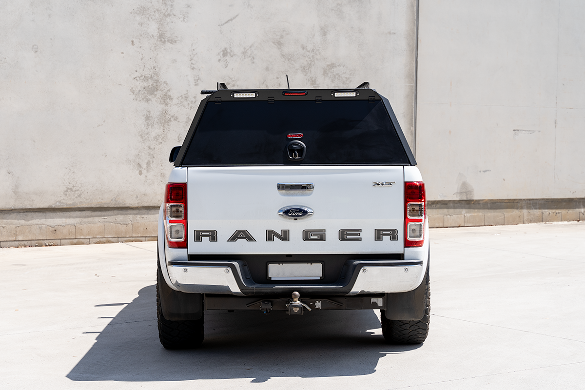 BCX-R Black Aluminium Tub Canopy for Ford Ranger PX 2012-2022