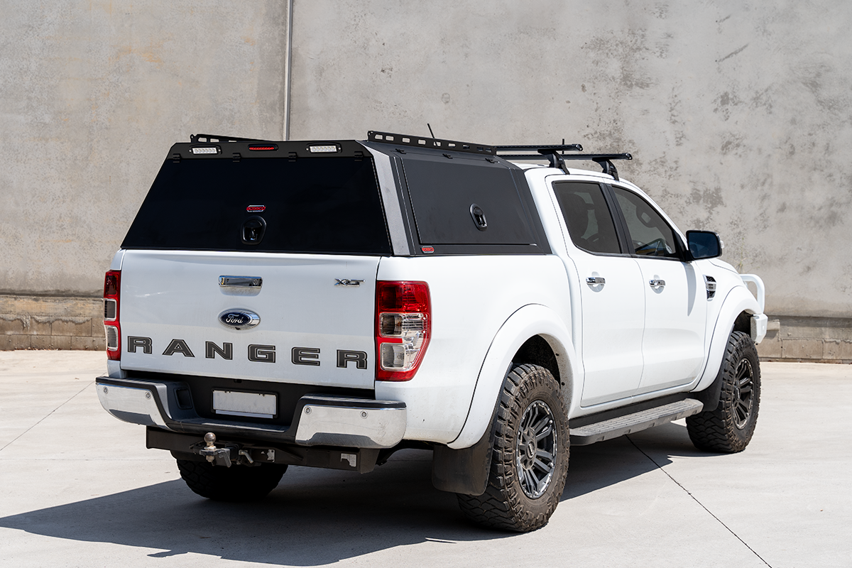 BCX-R Black Aluminium Tub Canopy for Ford Ranger PX 2012-2022