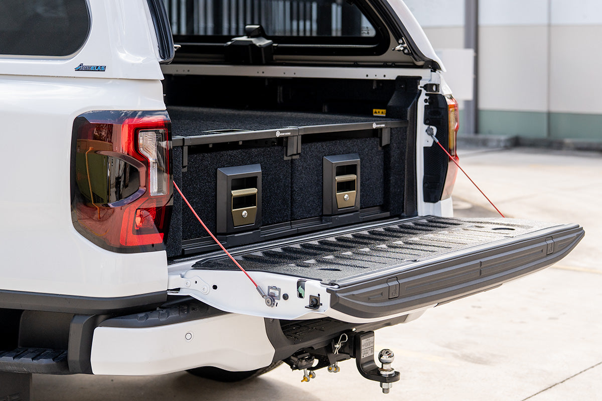 Dual Drawer Ute Tub Drawer System for Ford Ranger NG P703 2022-2024