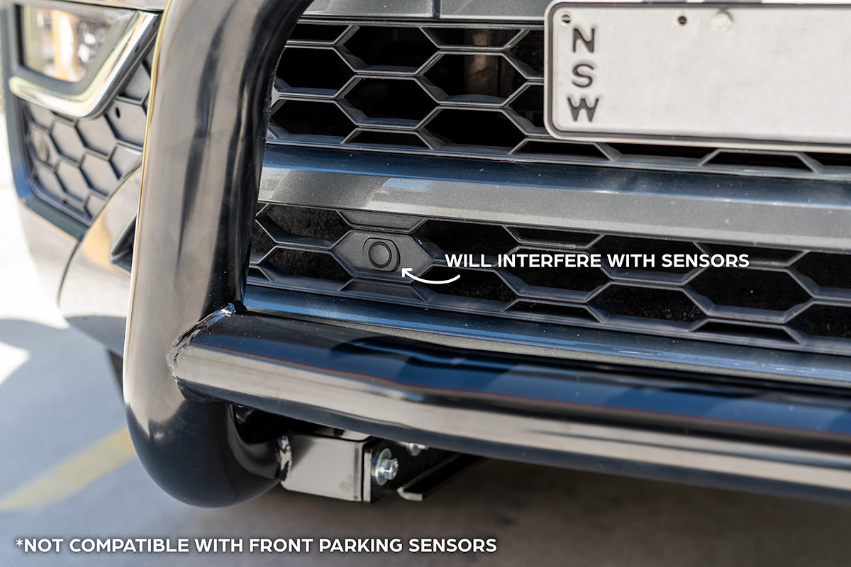 Black Low Nudge bar suitable for Volkswagen Amarok 2010-2022