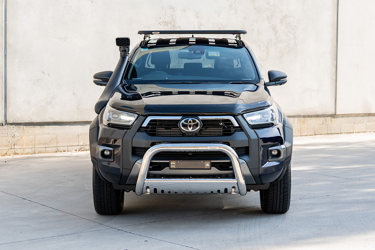 Stainless Steel Low Nudge Bar with Skid Plate suitable for Toyota Hilux 2020 - 2024