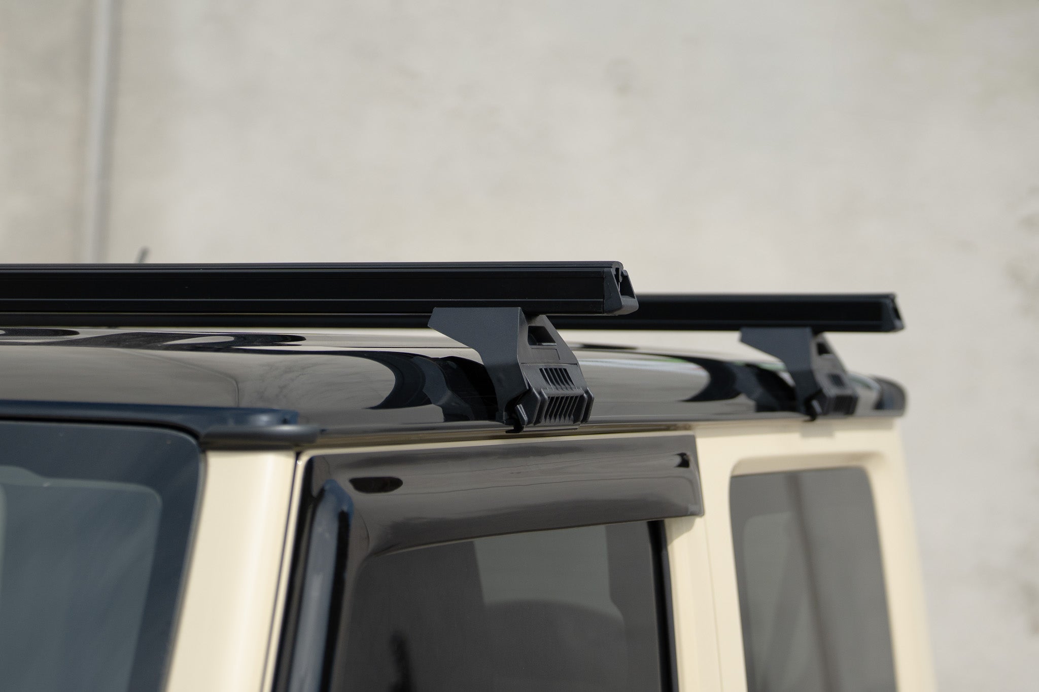 Black Square Heavy Duty Roof Racks Suitable For Suzuki Jimny 2018-2023 - 2 Bar
