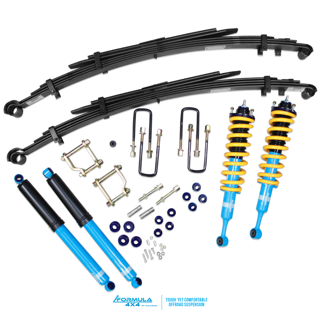 FORMULA 2 Inch Lift Kit for TOYOTA HILUX N80 2015-2022 Steel Bullbar Only / Alloy Bullbar+Winch Front Load and 150-300kg Rear Load