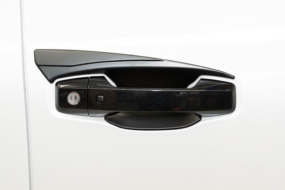 Black Door Handle Bowl Covers Protectors Suitable For Mitsubishi Triton MV 2024+
