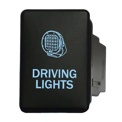 HULK 4X4 SWITCH PUSH BUTTON ON / OFF OE RPL 12V BLUE ILLUM
