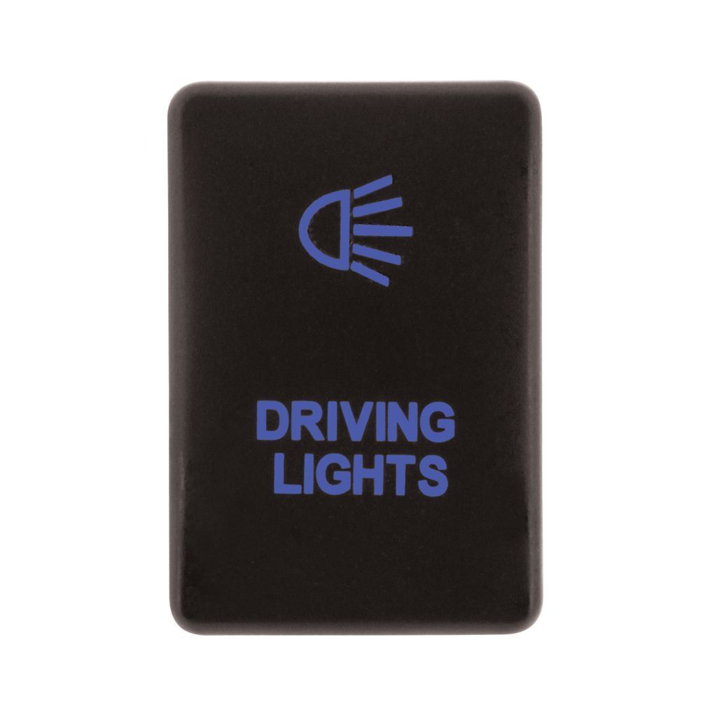 HULK 4X4 SWITCH PUSH BUTTON ON / OFF OE RPL 12V DRIVING LIGHT BLUE ILLUM
