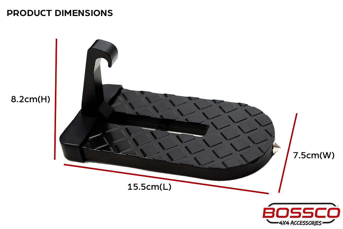 Folding Hooked Foot Step for Door Lock