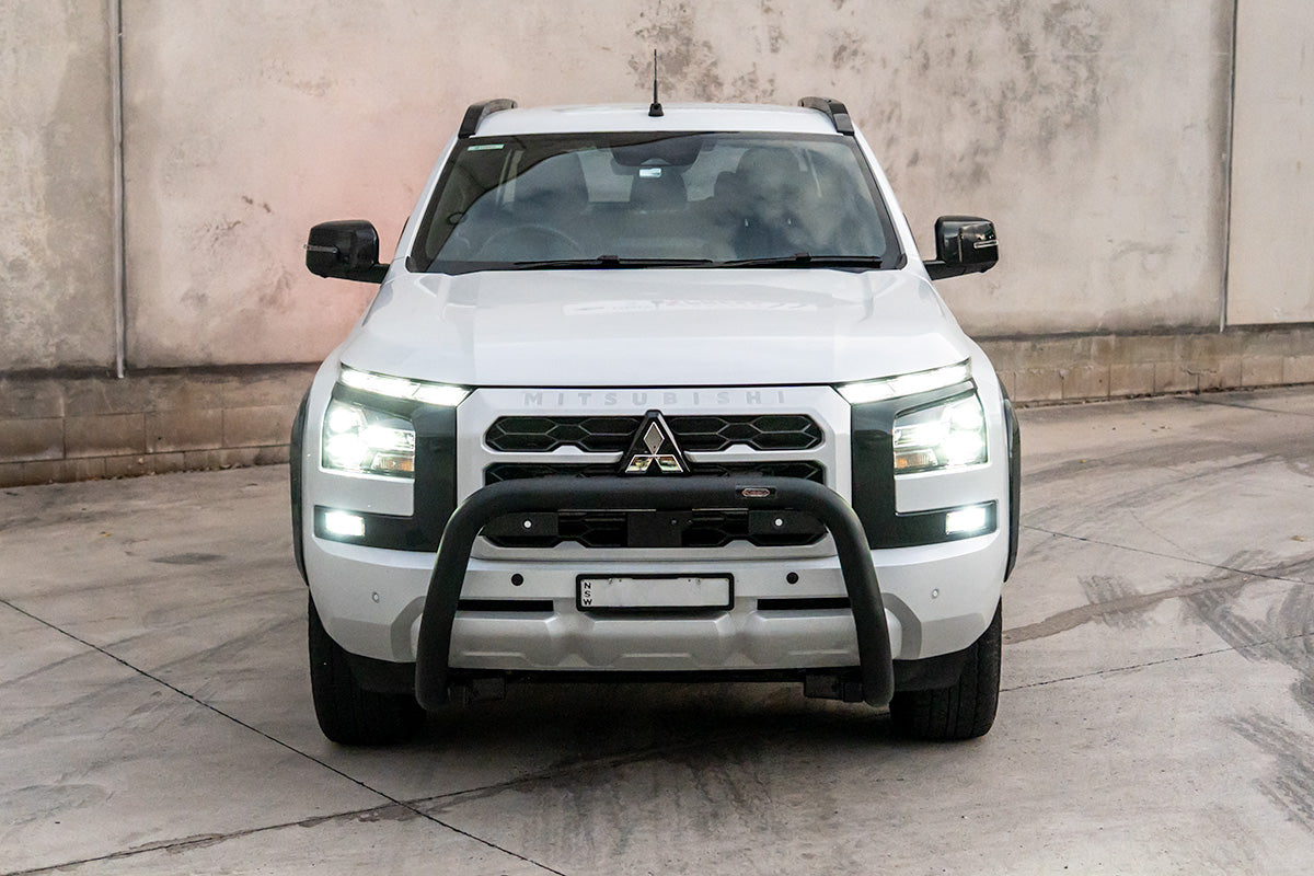 Sensor Compatible Black Nudge Bar Suitable For Mitsubishi Triton MV 2023 – 2025