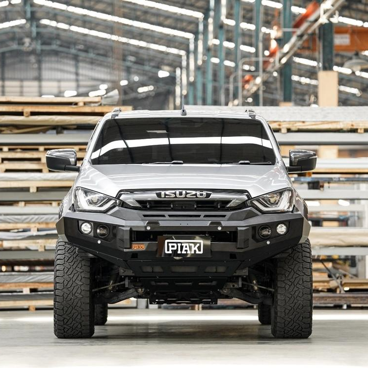 Elite Non Loop Bar (Black Recovery Points & Bash Plate) for Isuzu D-Max (7/2020 to 10/2023)