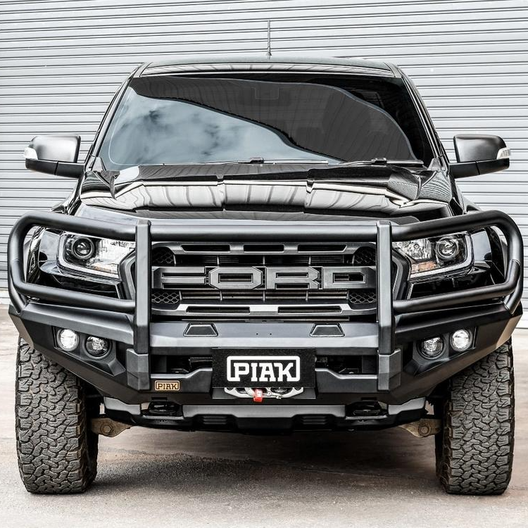 Elite Loop Bullbar (Black Recovery Points & Bash Plate) for Ford Ranger Raptor PX MKIII 07/2018 - 04/2022