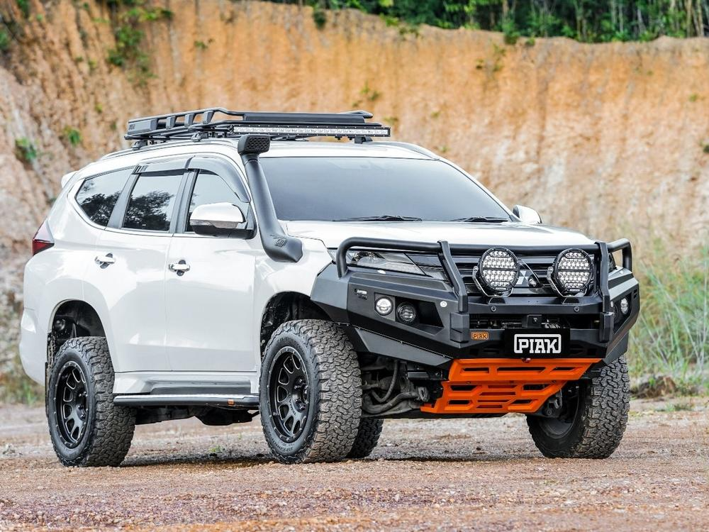 Elite Loop Bar (Black Recovery Points & Orange Bash Plate) for Mitsubishi Pajero Sport QE & QF (8/2020 to 2/2024)