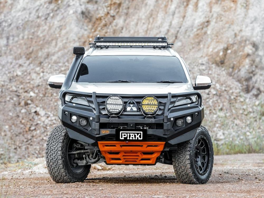 Elite Loop Bar (Black Recovery Points & Orange Bash Plate) for Mitsubishi Pajero Sport QE & QF (8/2020 to 2/2024)