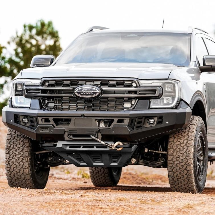 Genesis No Loop Bullbar (Black Recovery Points & Bash Plate) for Ford Ranger / Everest 2022+